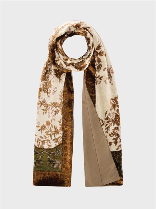 Viscose and silk twill scarf with floral motif PIERRE-LOUIS MASCIA | 065X200518918